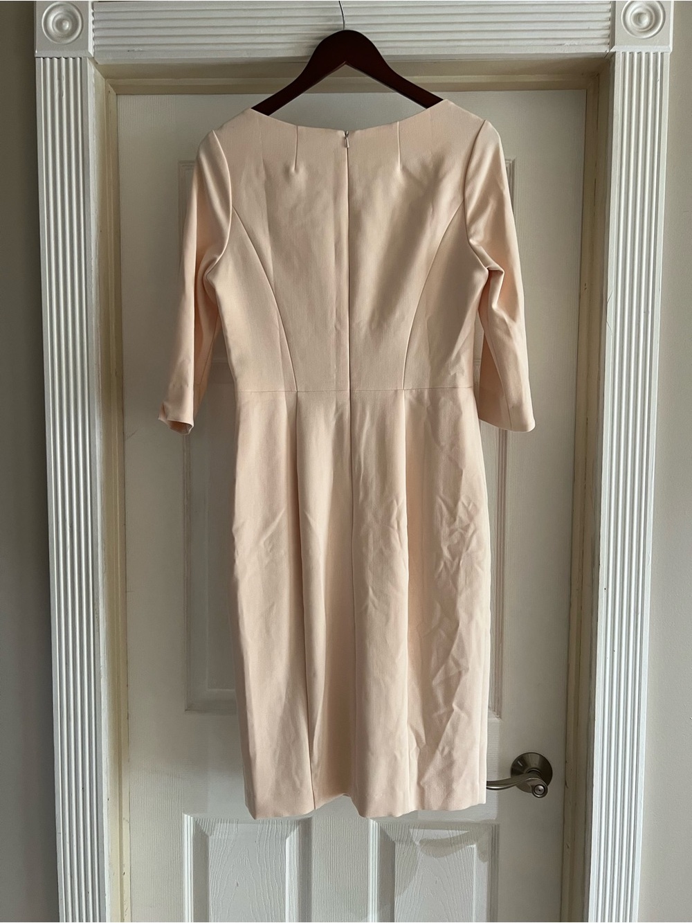 Black Halo 3/4 Sleeve Marissa Sheath Dress in Buttercream - Picture 7 of 10